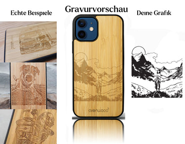INDIVIDUELL iPhone 12 Bambus-Kunststoff